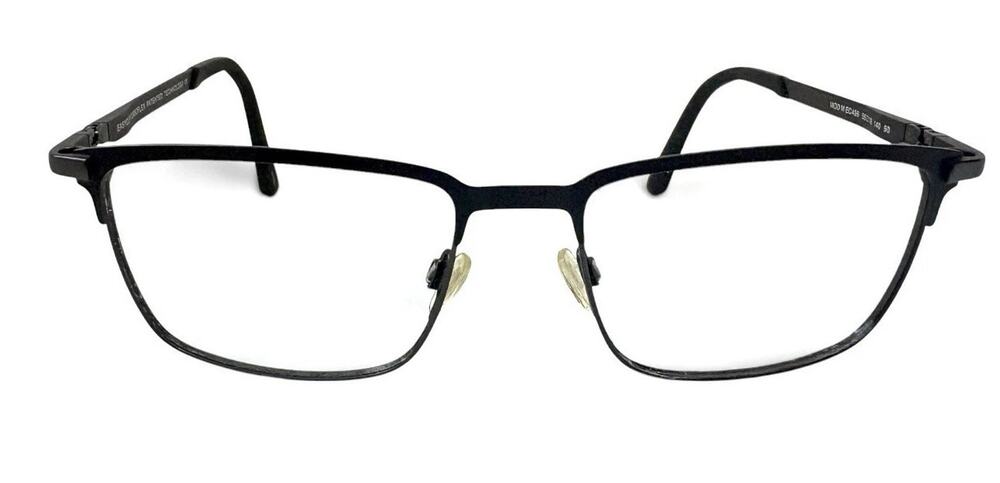 EASYCLIP TURBOFLEX MOD M EC496 MATTE BLACK AUTHENTIC EYEGLASSES FRAMES 55-18-140